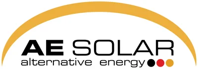 AE Solar logo (brand we install)
