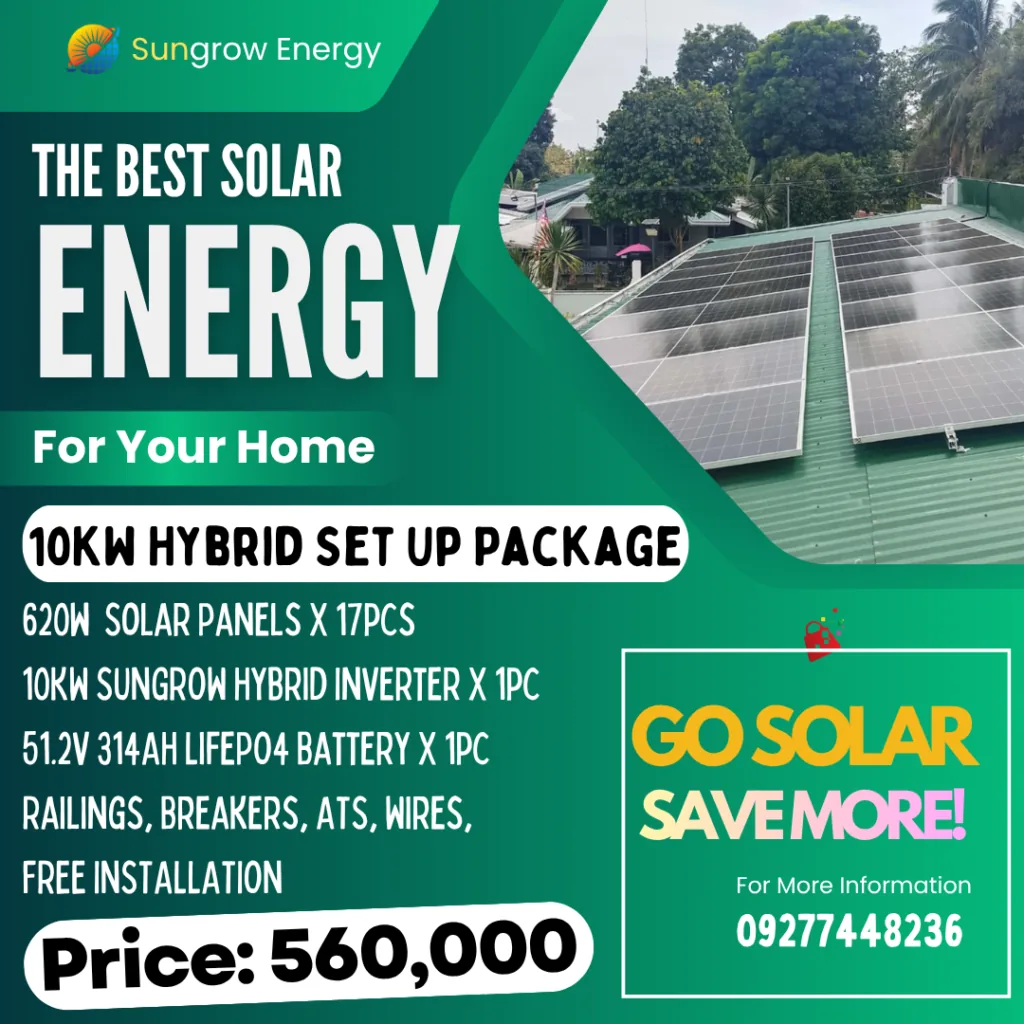 10KW Hybrid Solar Set Up package, price ₱560,000